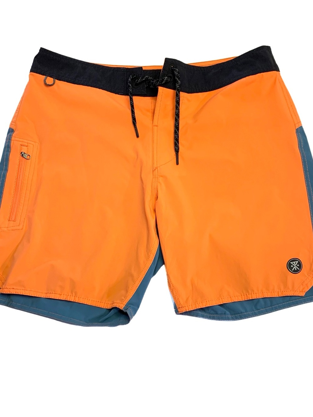 Roark The Boatman 2.0 Board Shorts Size 30 Cordura Dark Orange Blue Surf Swim